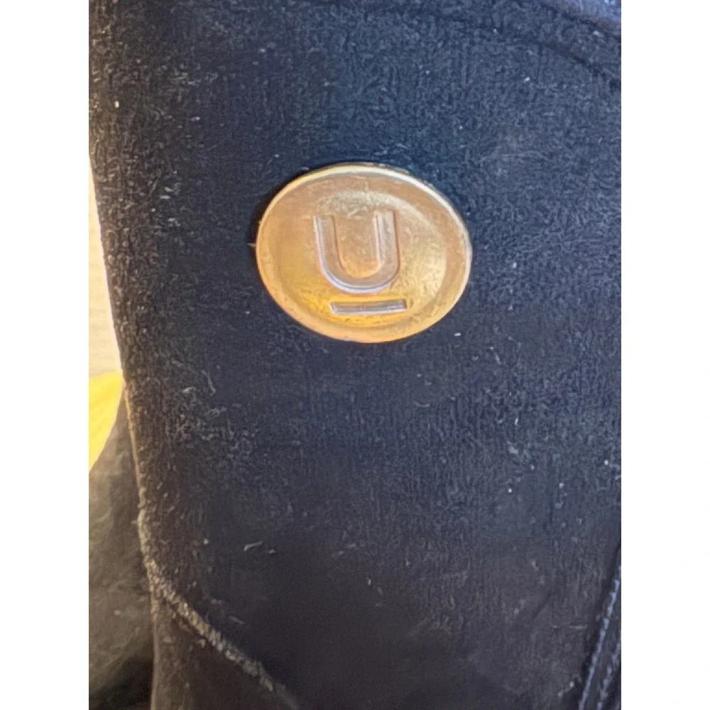 ULAN RAINY STEPS Black Suede like Waterproof Ankle Boots Women's Size‎ 9